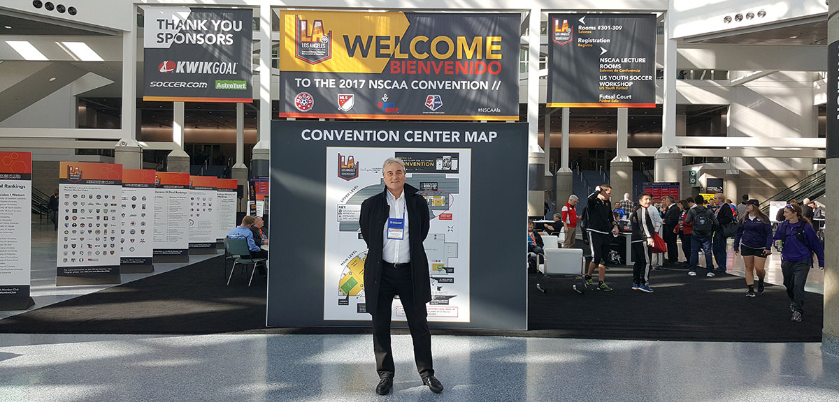 Peter Schreiner at the end of the NSCAA Convention 2017