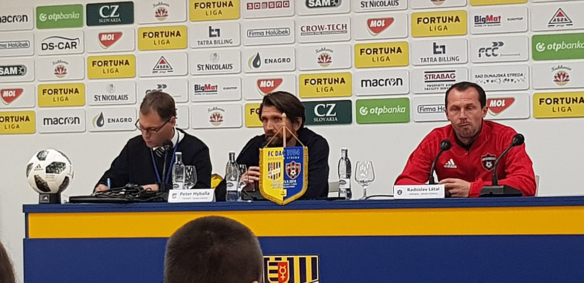 Peter Hyballa here in the press conference after the game against Spartak.