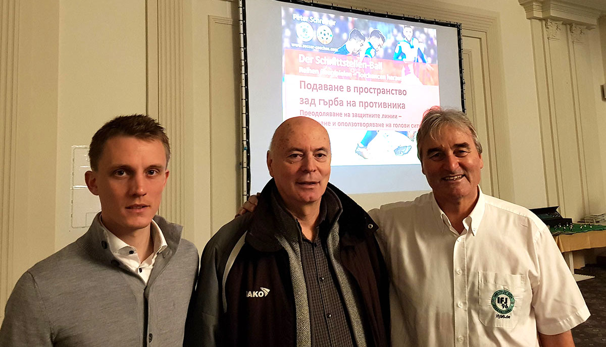 Steven Turek, Dr. Yuri Nikolov (Director of Soccer Education in Bulgaria) and Peter Schreiner